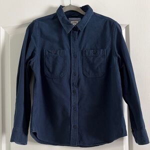 L.L. Bean women’s blue chamois shirt 100% cotton